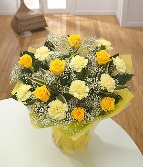 Yellow Rose and Carnation